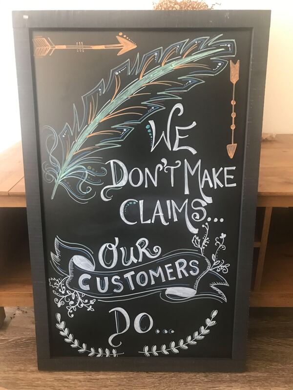 Client & Location:  American Shaman (CBD store), Waxahachie, TX
Size: Approx. 2 1/2ft H X  18 inches W, 
Scope: Client owns a CBD shop and wanted signage in her store to reflect the ambiance of it.